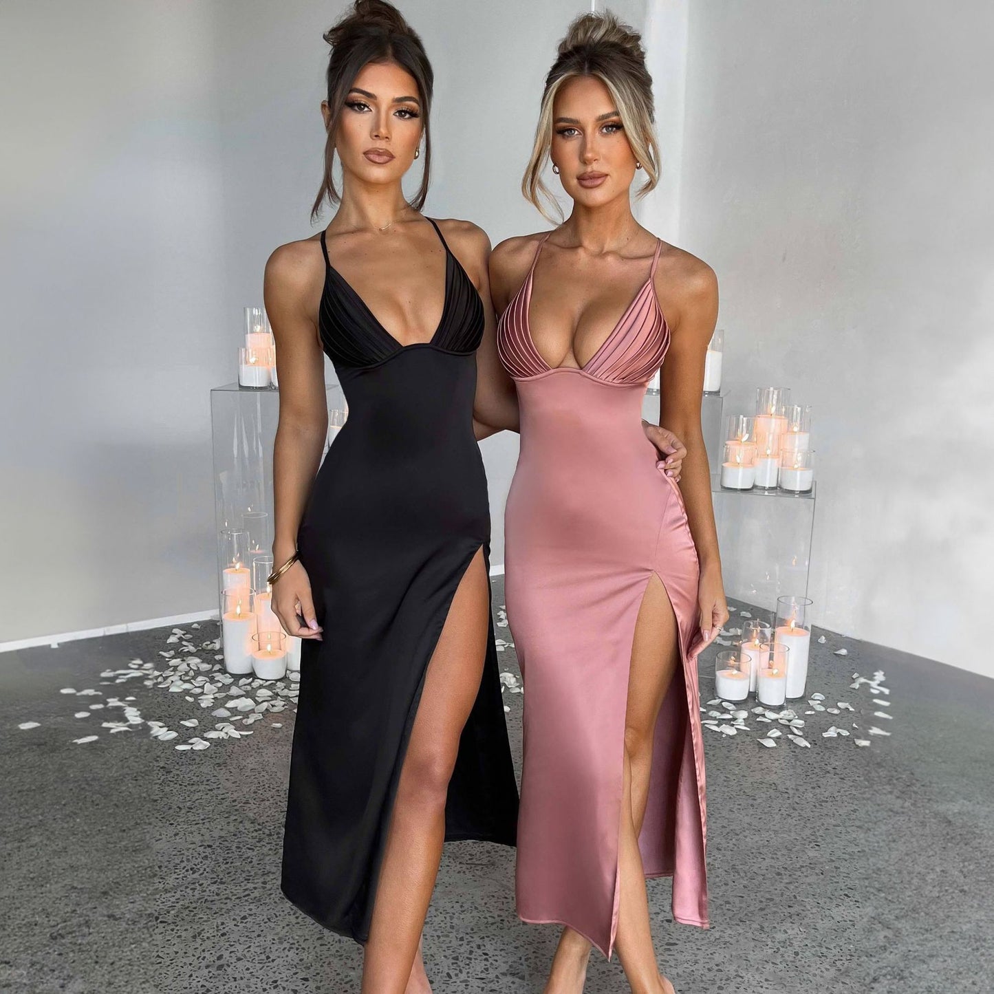 Strap Split Dress
