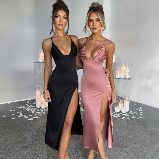 Strap Split Dress