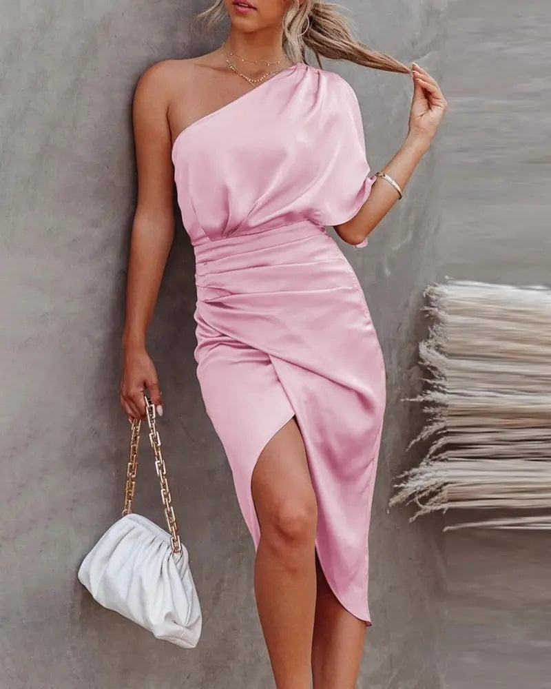 Cross-shoulder Dress