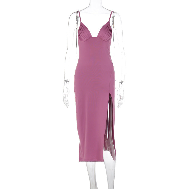 Strap Split Dress