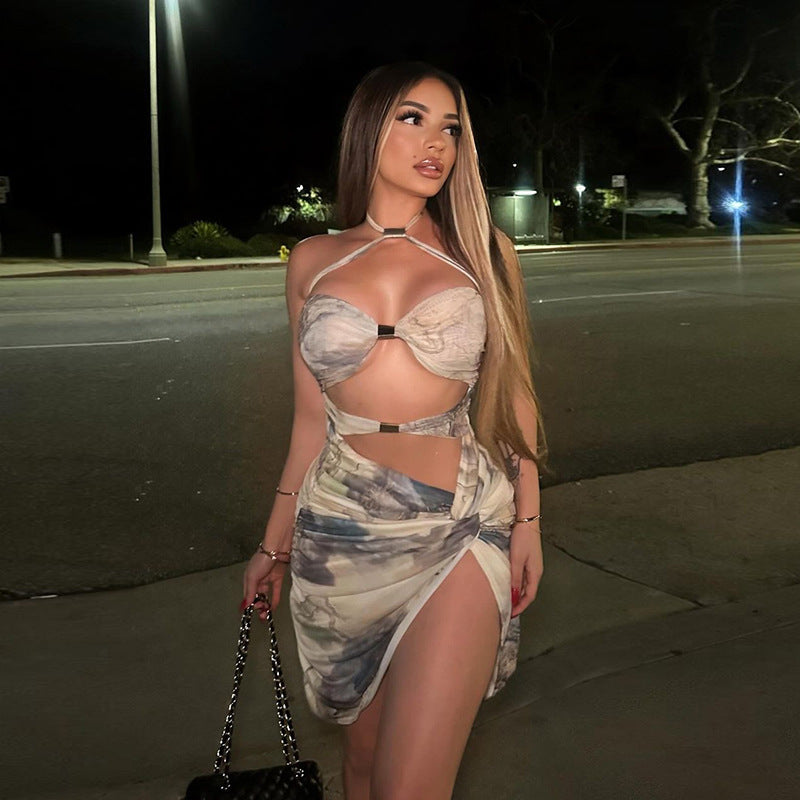 Low-cut Backless Dress